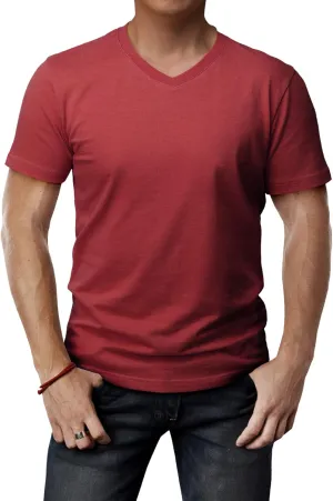 H2H Mens Casual Slim Fit Short Sleeve T-Shirts Soft Lightweight V-Neck/Crew-Neck Size XS to 3XL