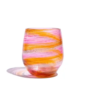 Hand Blown Cremation Glass Votive Holder | Sedona