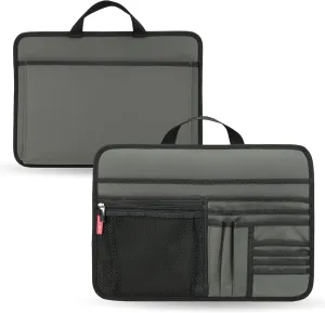Handbag Briefcase Insert Organizer for Work Bussiness Office Document Laptop Storage Organizer (S, Grey)