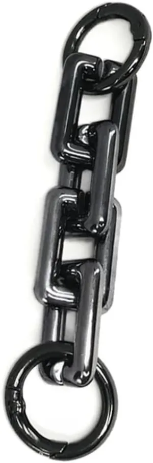 Handbag Strap 1pc Bag Extension Chain Replacement Purse Chain Strap Extender Bag Strap Accessory for Crossbody Bag Handbag Shoulder Bag Cross Body Bag Strap(Black)