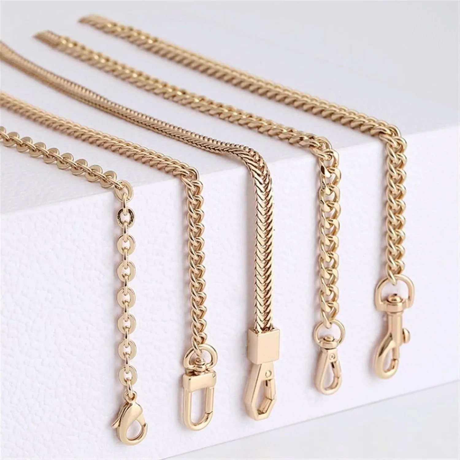 Handbag Strap 90/100/110/120cm Bag Chain Accessories Bag Shoulder Strap Backpack Replacement Transformation Metal Chain Cross Body Bag Strap