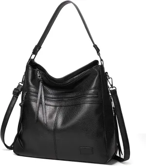 Handbags for Women Large Designer Ladies Hobo Bag Bucket Purse PU Leather Crossbody Bags