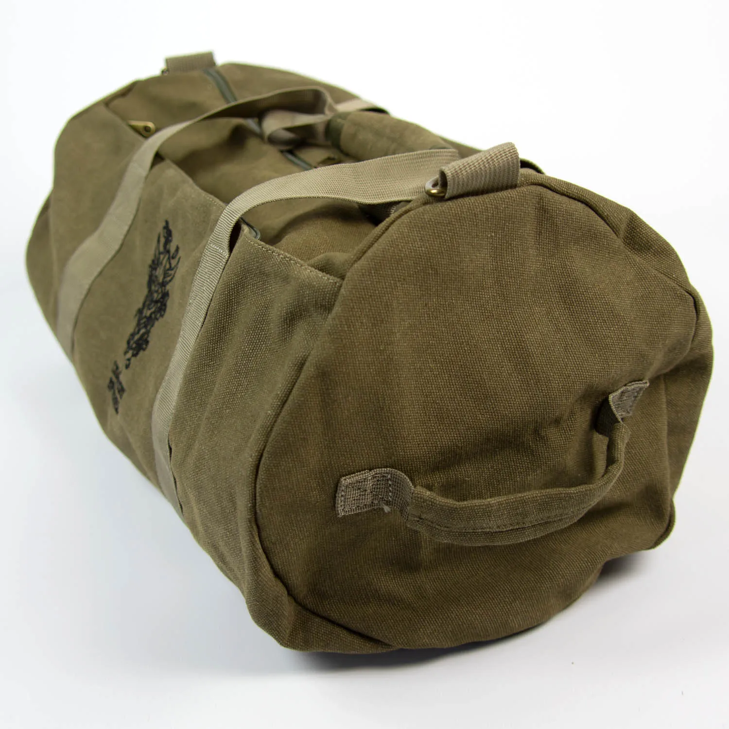 Hannya Vintage Canvas Barrel Bag