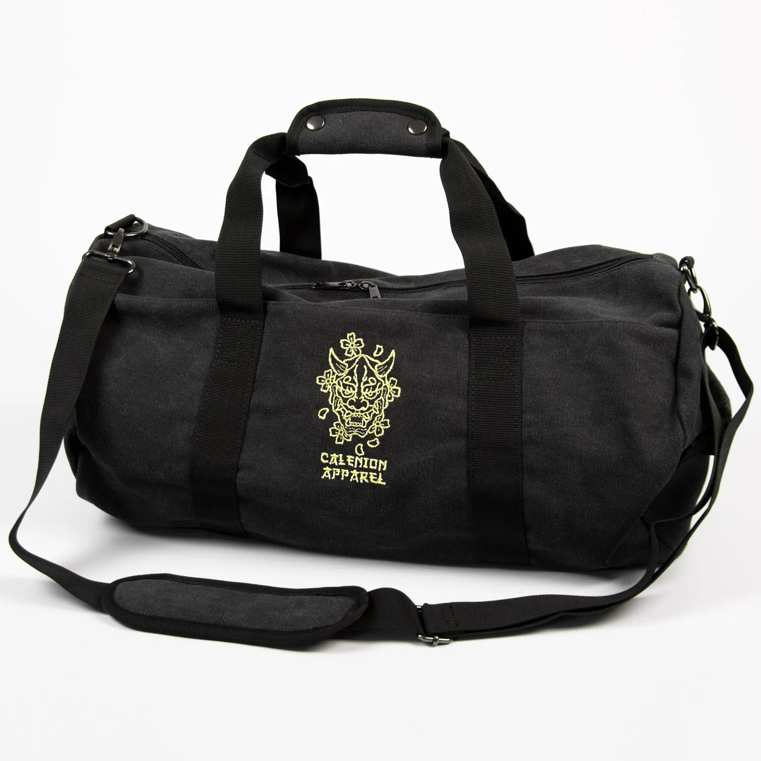 Hannya Vintage Canvas Barrel Bag