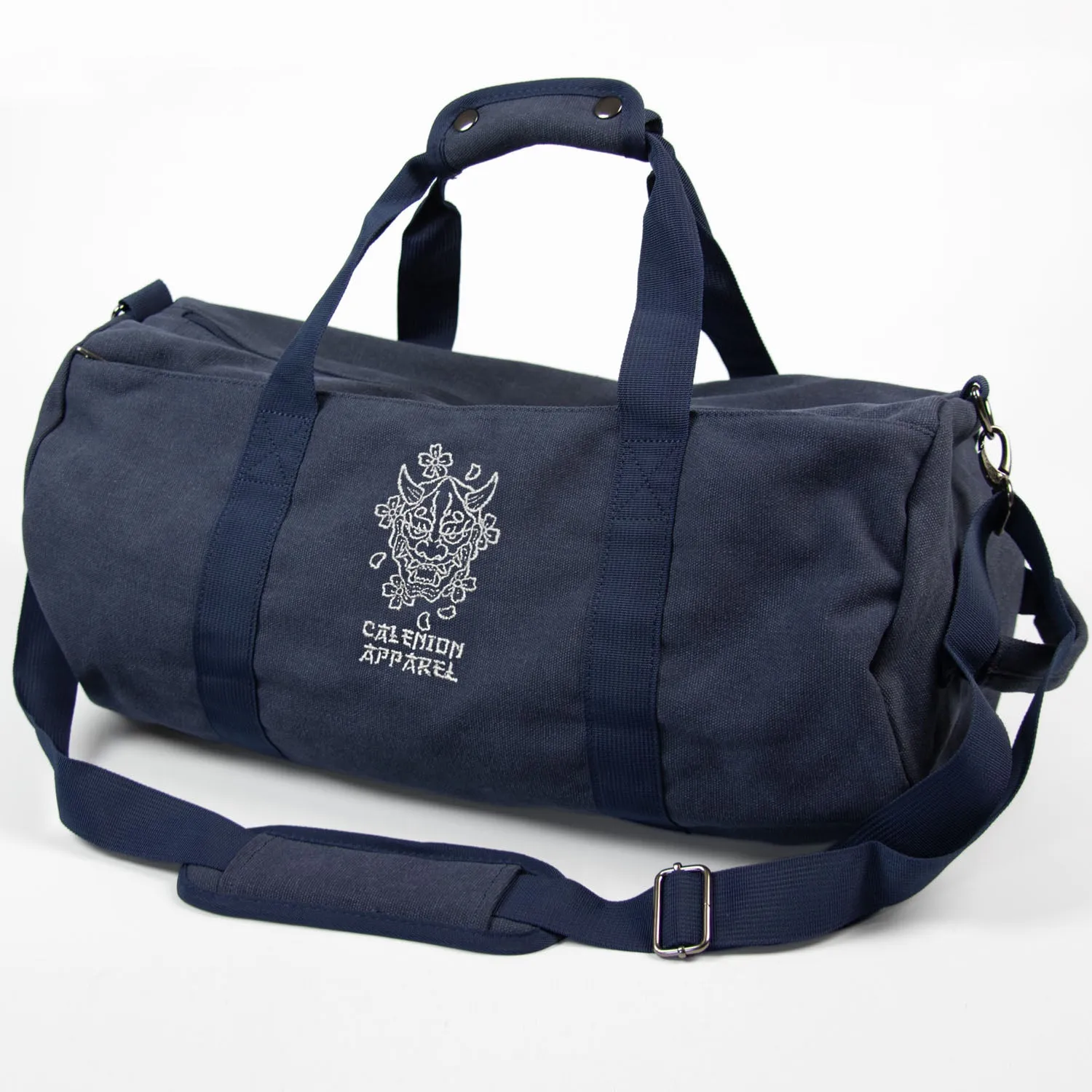 Hannya Vintage Canvas Barrel Bag