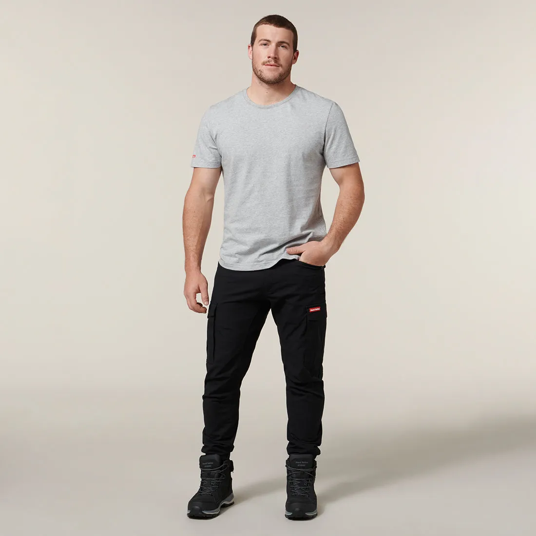 Hard Yakka Men's 3056 Cargo Pants with Cuff - Black