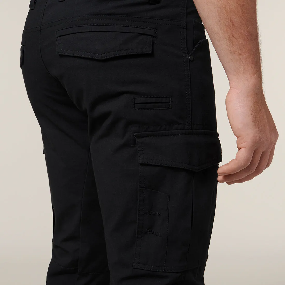Hard Yakka Men's 3056 Cargo Pants with Cuff - Black