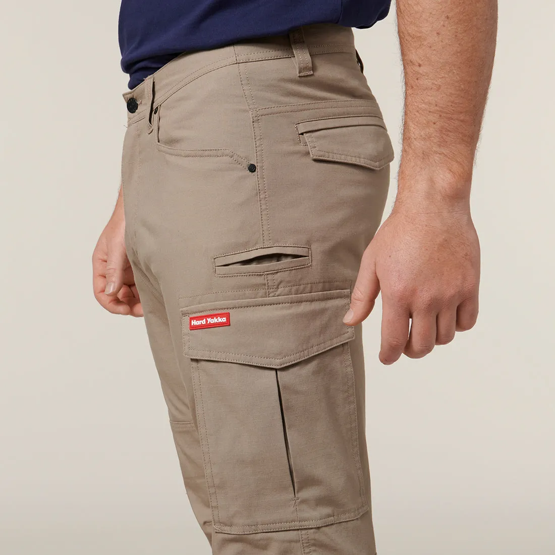 Hard Yakka Men's 3056 Cargo Pants with Cuff - Desert