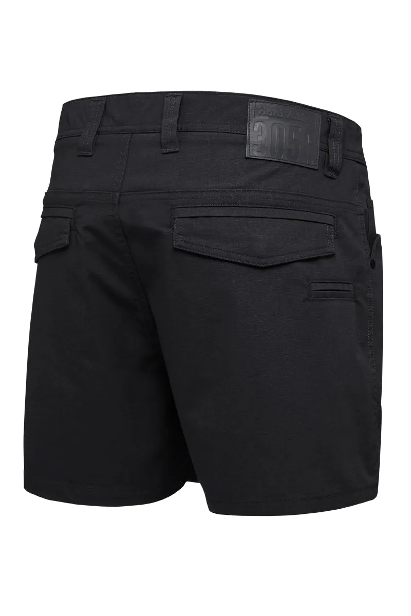 Hard Yakka Men's 3056 Ripstop Short - Black