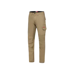 Hard Yakka Men's 3056 Stretch Canvas Cargo Pants - Khaki