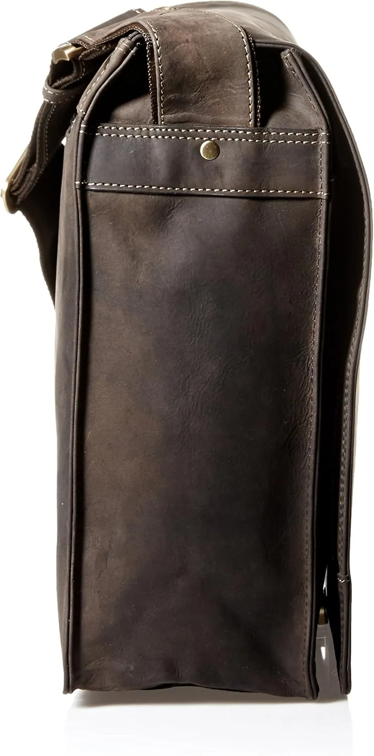 Harvard X-Large Crossbody Messenger Bag A4 Plus/Distressed Leather, Brown, One Size