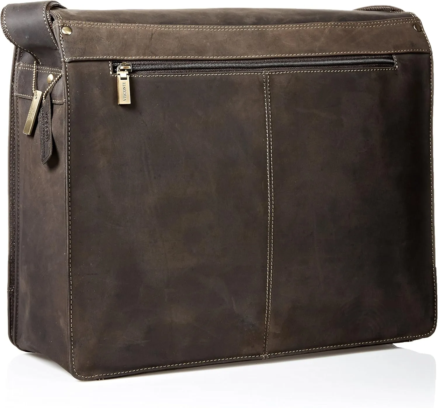 Harvard X-Large Crossbody Messenger Bag A4 Plus/Distressed Leather, Brown, One Size