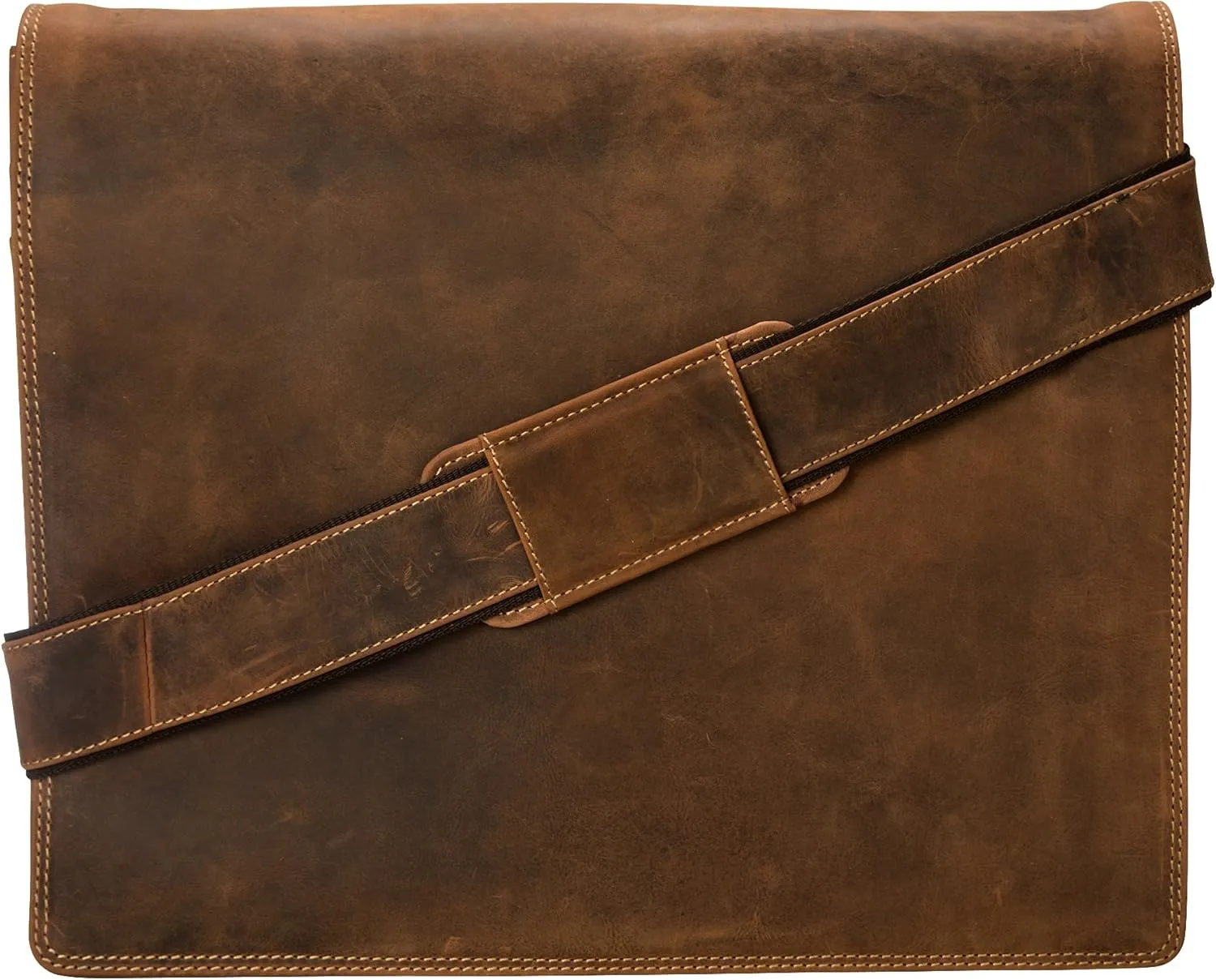 Harvard X-Large Crossbody Messenger Bag A4 Plus/Distressed Leather, Tan, One Size