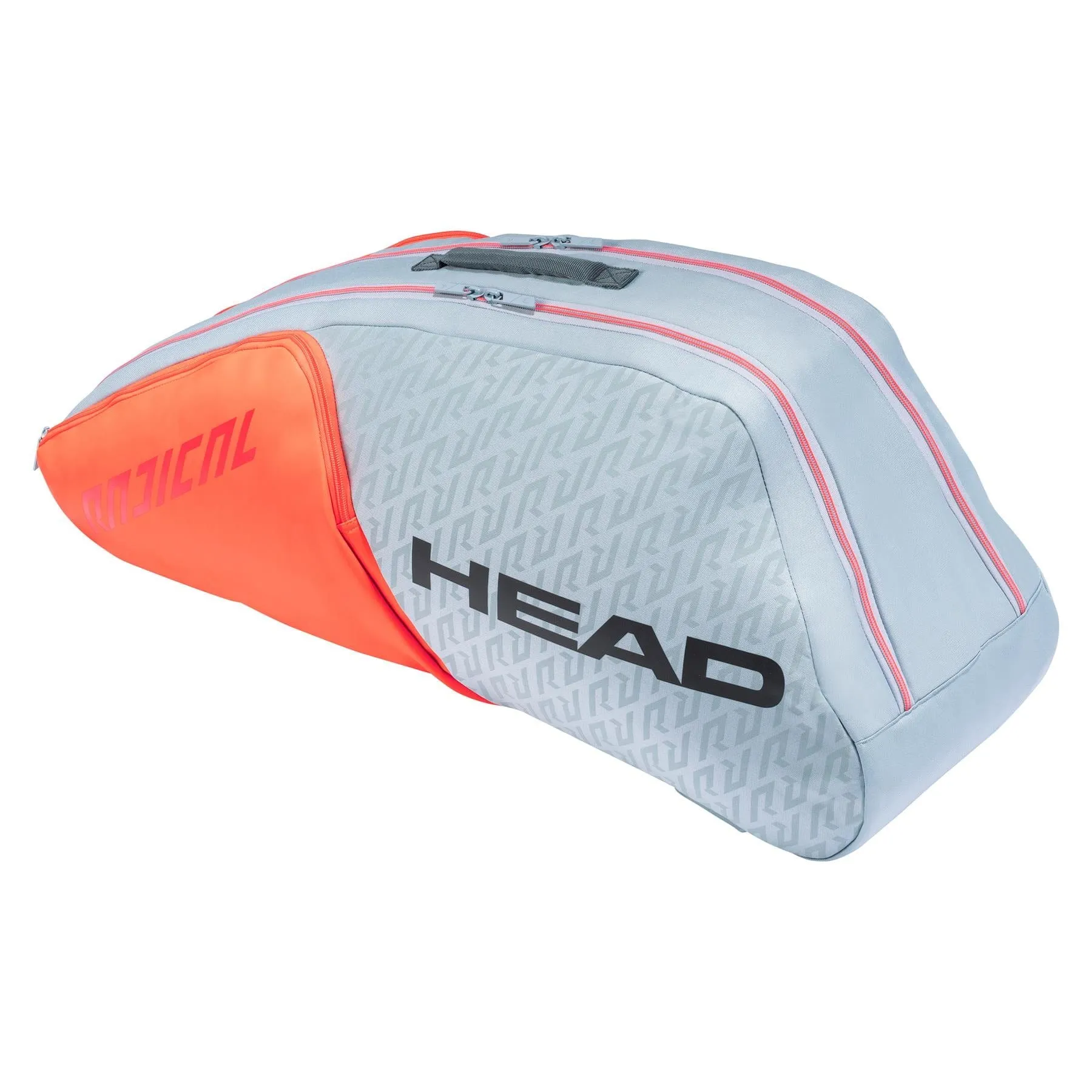 HEAD Radical 6R Combi 6 Racket Tennis Bag - Grey / Orange