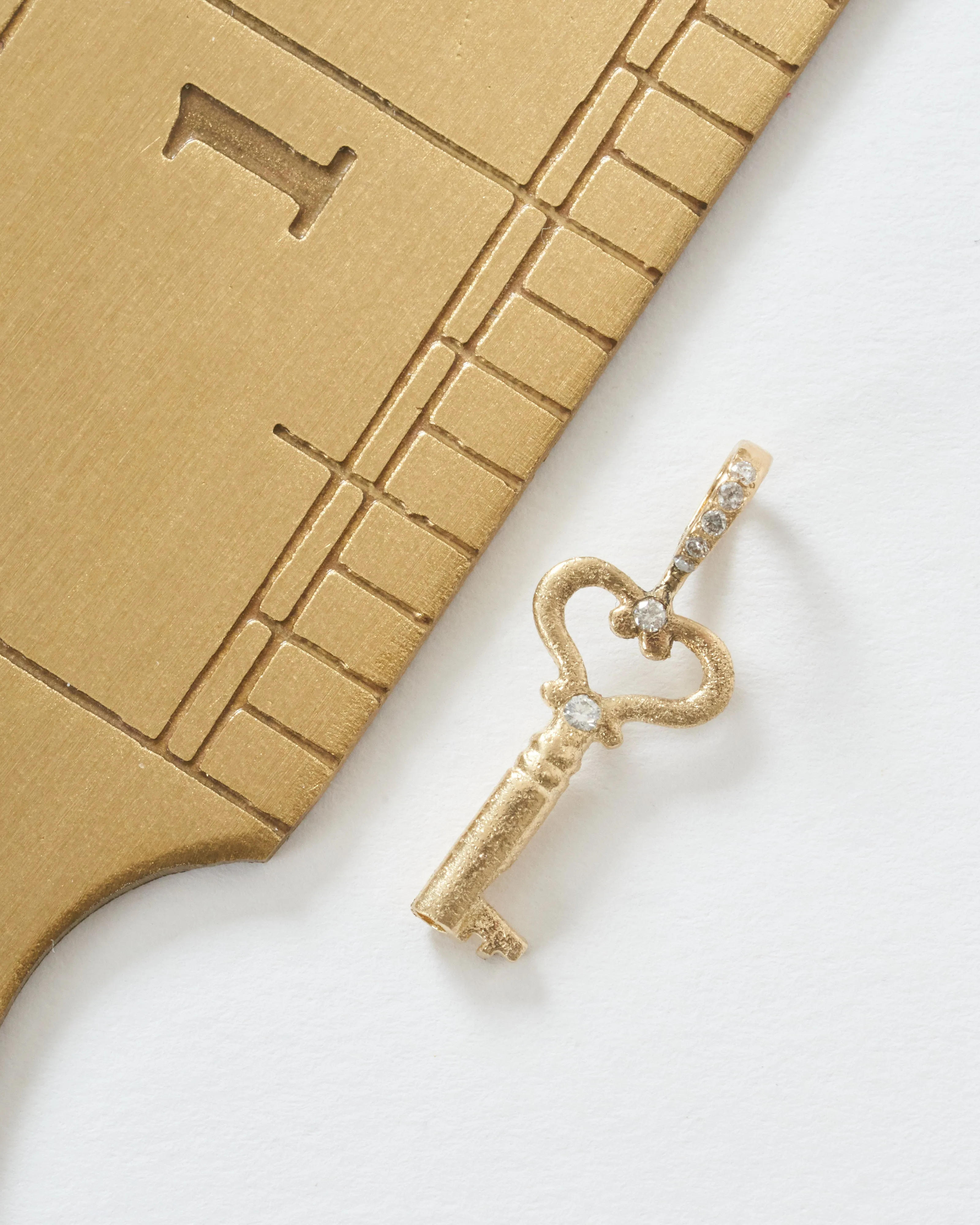 heart key charm