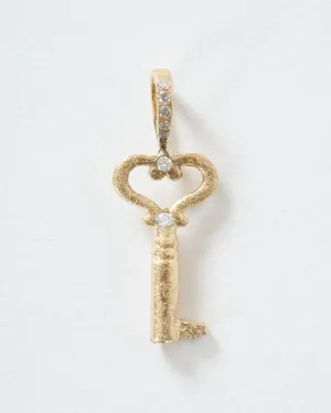 heart key charm