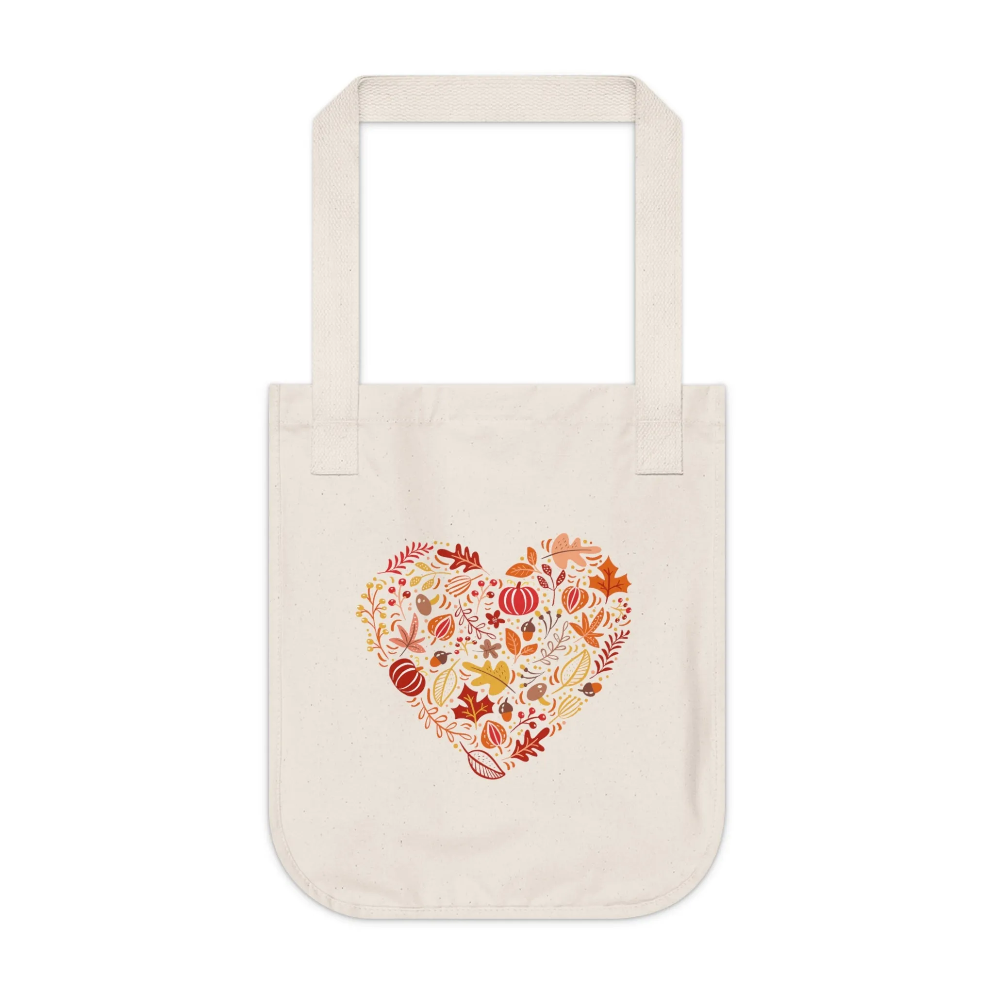 Heart of Autumn Organic Tote