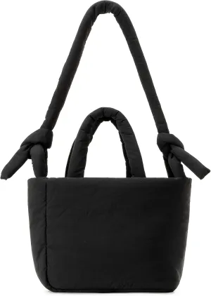 Herald Soft Puffer Tote Bag for Women, Lightweight Puffy Shoulder Purse Satchel Top-Handle Handbag with Adjustable Strap