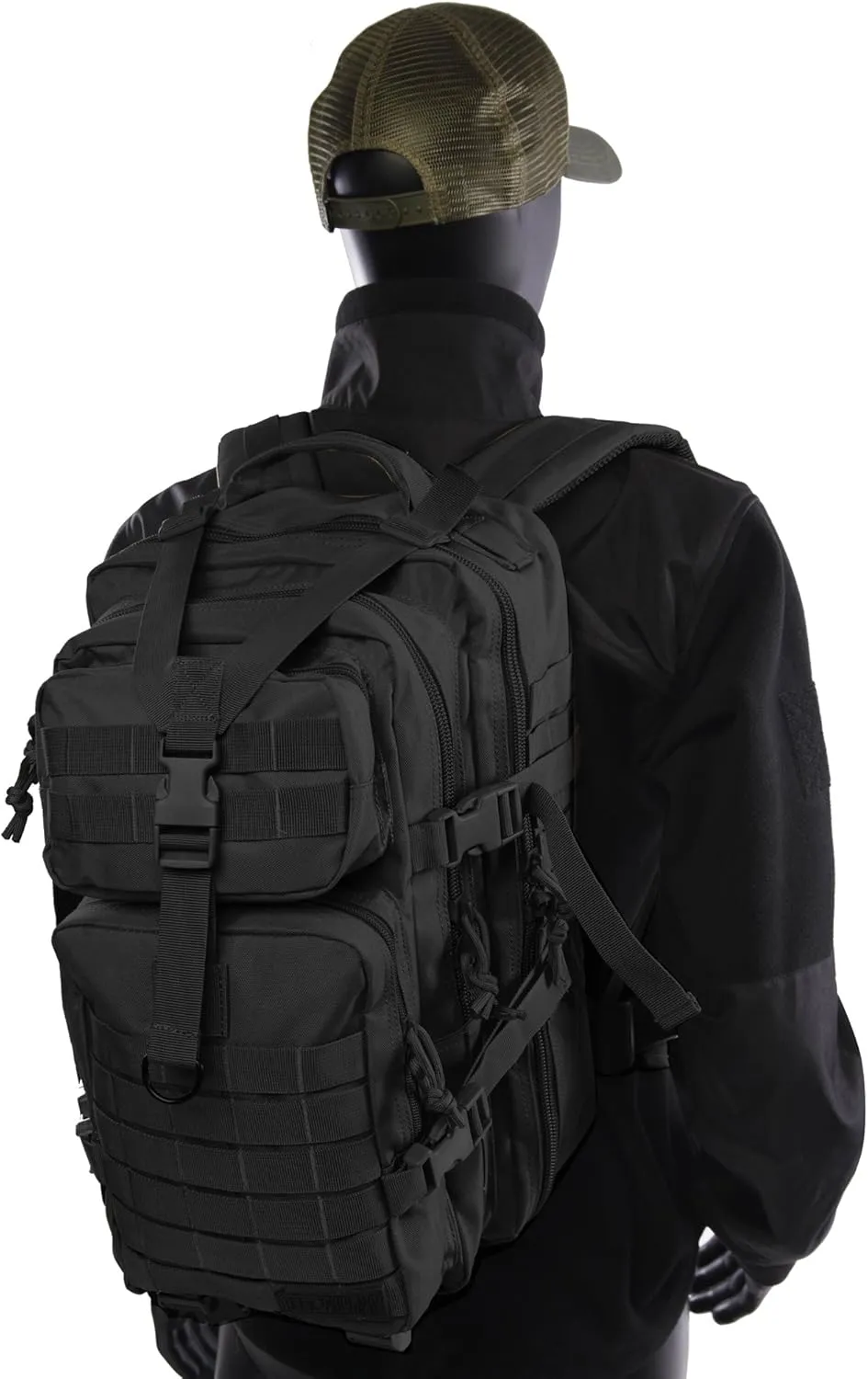 Highland Tactical Men's Vantage Tactical Backpack, Black, One Size