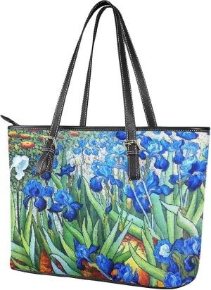 Hobo Tote Bag Purse for Women Van Gogh Art Work Handbags with Zipper, Monet Artwork Top Handle Totes Weekender Bag