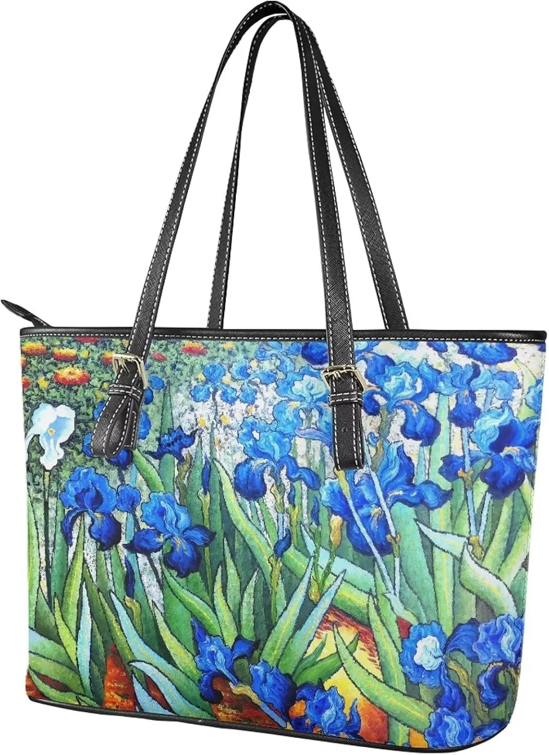 Hobo Tote Bag Purse for Women Van Gogh Art Work Handbags with Zipper, Monet Artwork Top Handle Totes Weekender Bag