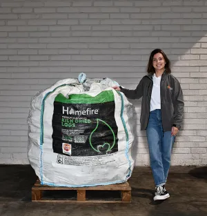 Homefire Kiln Dried Hardwood Logs - Bulk Bag (1m3)