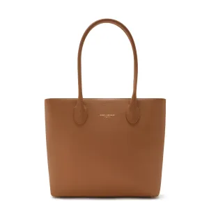 Honoré Lysanne camel calfskin leather shopper