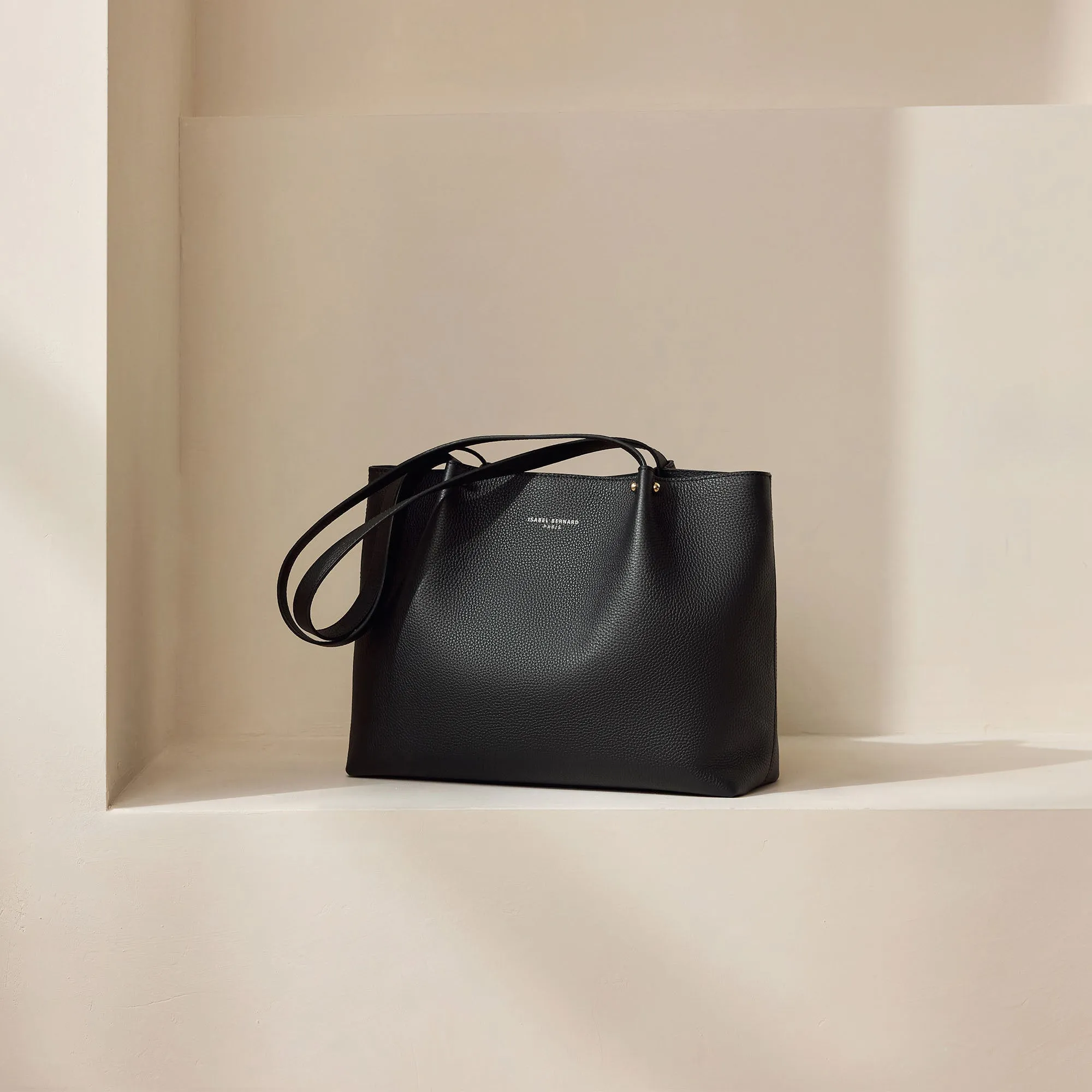 Honoré Nata black leather shopper calfskin leather