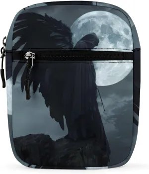Horror Vampire Devil Grim Reaper Small Crossbody Bags Mini Shoulder Bag Travel Messenger Bag for Men Women