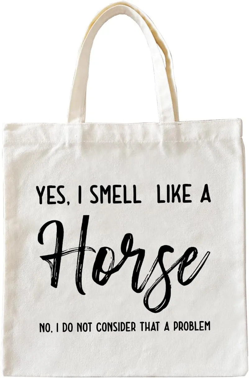 Horse Tote Bag, Horse Lover Gifts for Women, Canvas Tote Bags for Women, Horse Gifts, Birthdays Gift for Women