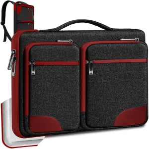 Hseok Laptop Sleeve 15 15.6 16 inches Case Protective PC Briefcase for Commuting and Business Trip，Red