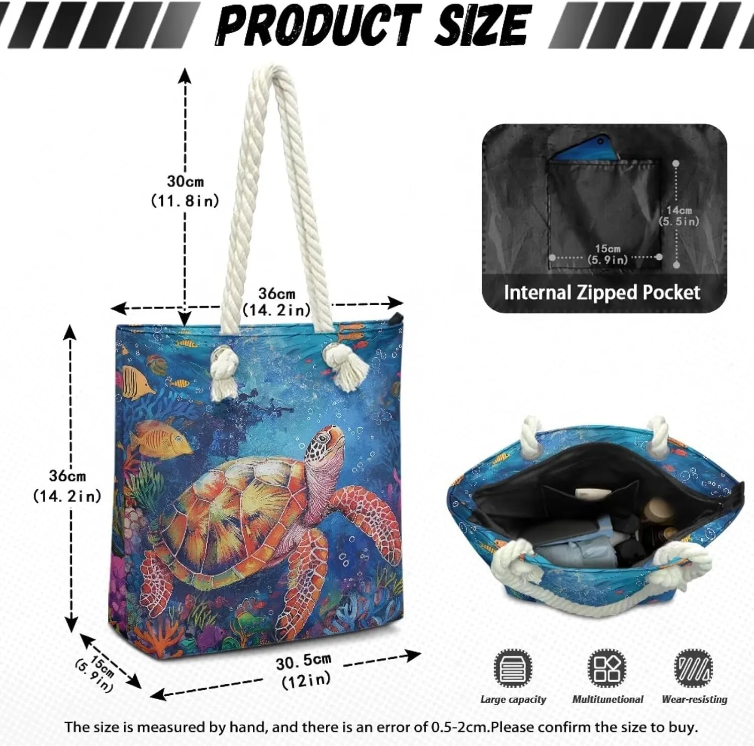 HUGS IDEA Women's Top Handle Bag Casual Grocery Totes Beach Handbags for Teens Shoulder Bags