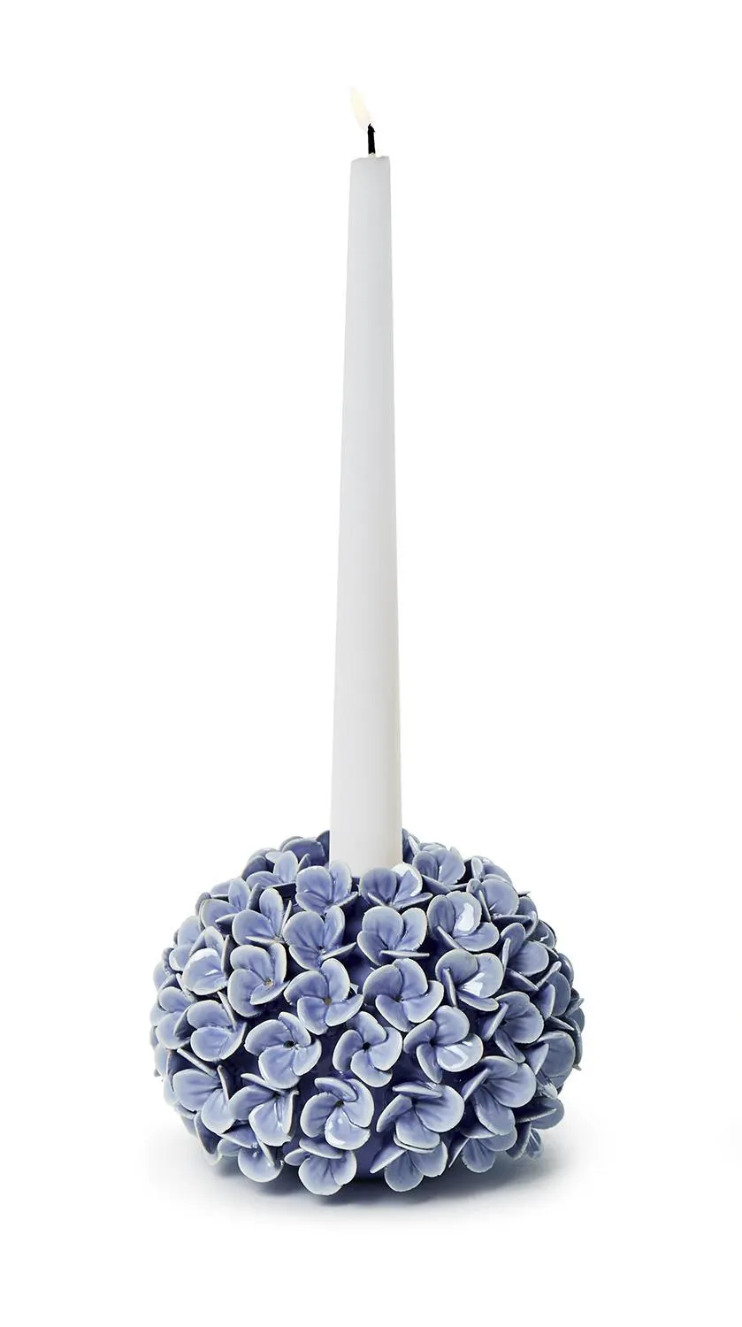 HYDRANGEA FLOWER BUD VASES / TAPER CANDLE HOLDERS