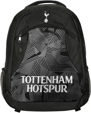 Icon Sports Fan Shop World Soccer Club Team Logo Officially Licensed Premium Backpack (TOTTENHAM BLACK, ONE SIZE)