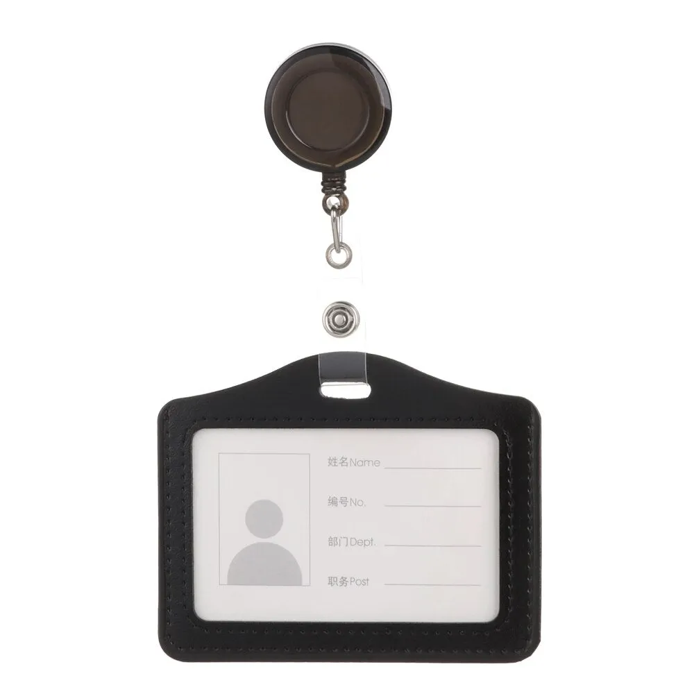 ID Card Holder   Lanyard Neck Strap Unisex ID Card Holders PU Leather Mini Coin Purse Travel Cruise