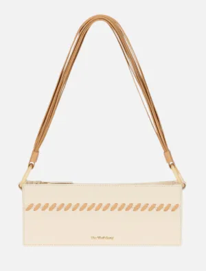 Ida Whipstitch Shoulder Bag - Ivory