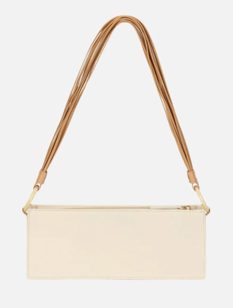 Ida Whipstitch Shoulder Bag - Ivory