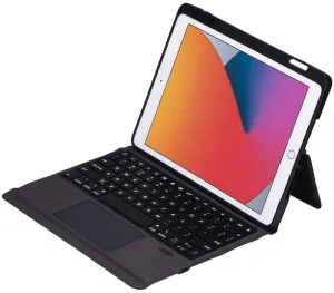 Ipad 7Th - 8Th - 9Th Generation Case with Keyboard Trackpad 10.2/10.5 Inch Ipad Air Gen 3 Case Ipad Pro 10.5 - a Smart Combo Touch Pad Keyboard and Pencil Holder Folio Book 7 8 9 Ipad - Black