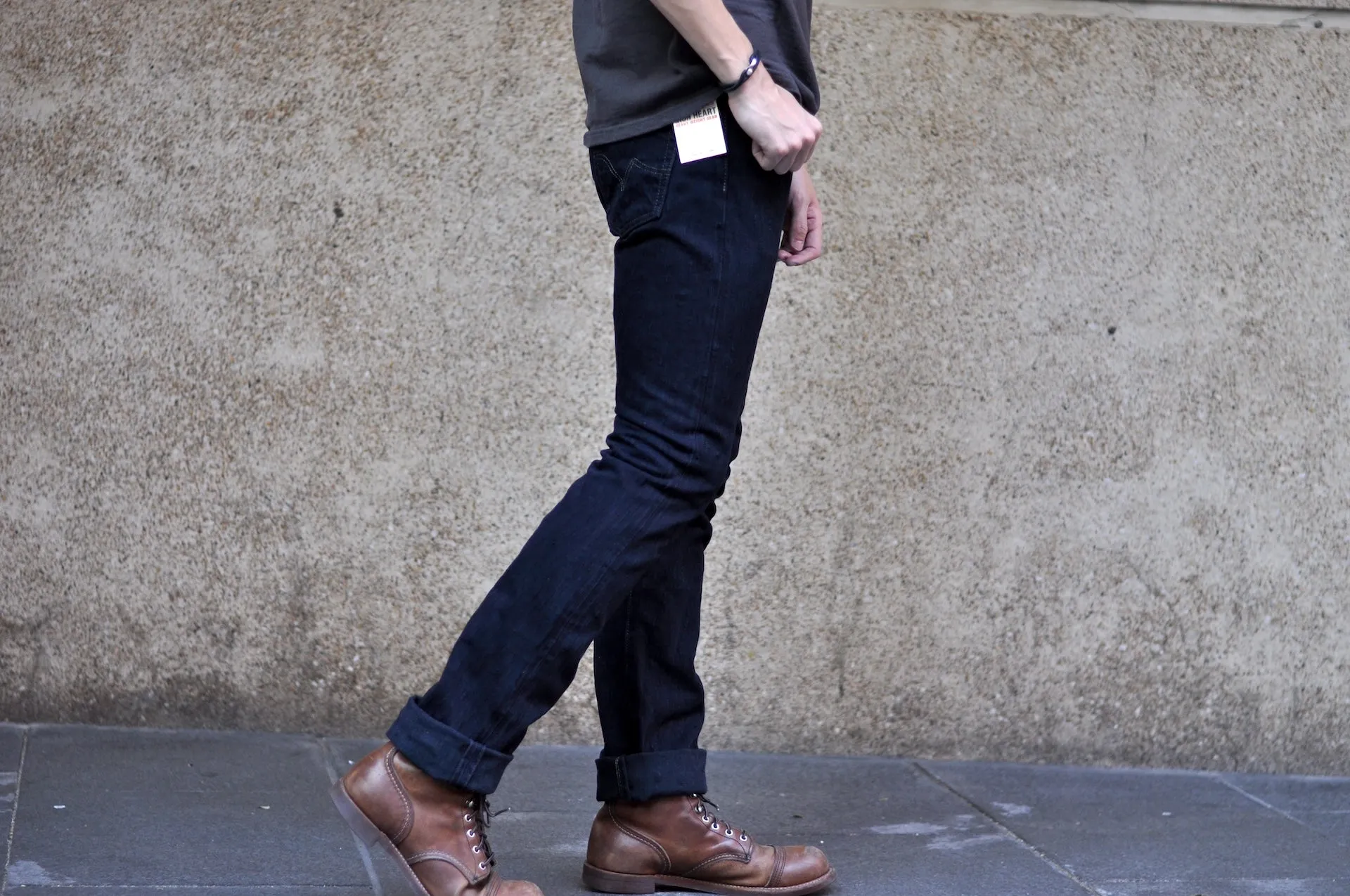 Iron Heart 16oz 555S-SLBod 'Black-Overdyed' Denim (Slim Tapered Fit)