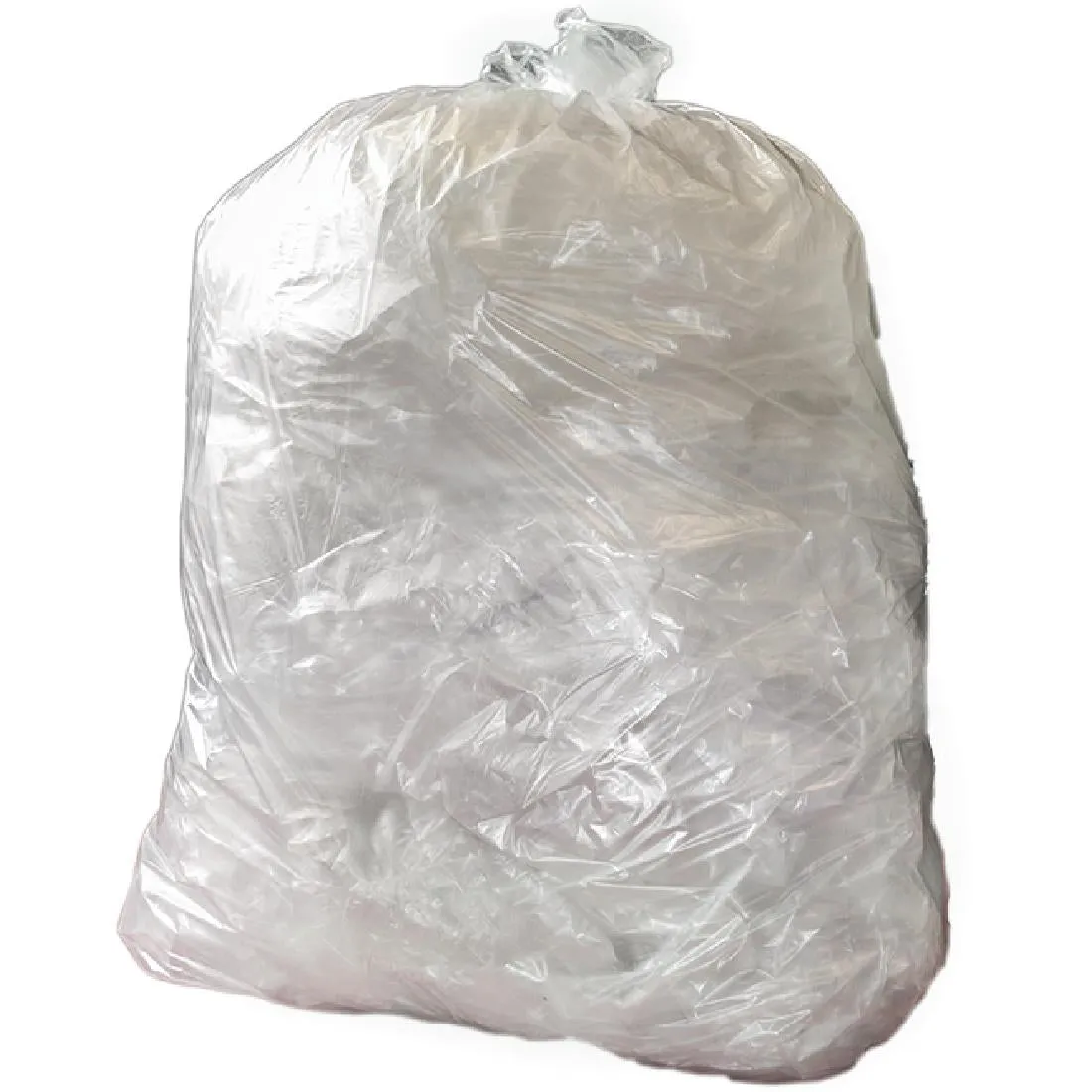 Jantex Medium Duty Recycled Bin Bag 12kg 90 ltr Clear (200 pack)