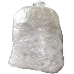 Jantex Medium Duty Recycled Bin Bag 12kg 90 ltr Clear (200 pack)