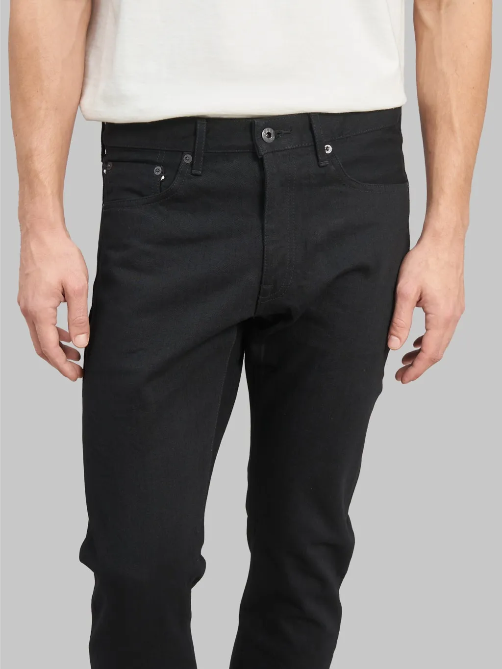 Japan Blue J214 14oz US Cotton Circle Tapered Black Jeans