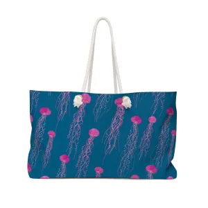 Jellyfish Swimming Weekender Bag