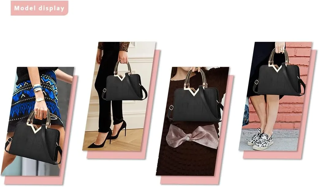 JHVYF Purses for Women Fashion Handbag Ladies Satchel Bags PU Leather Top Handle Shoulder Tote Bags