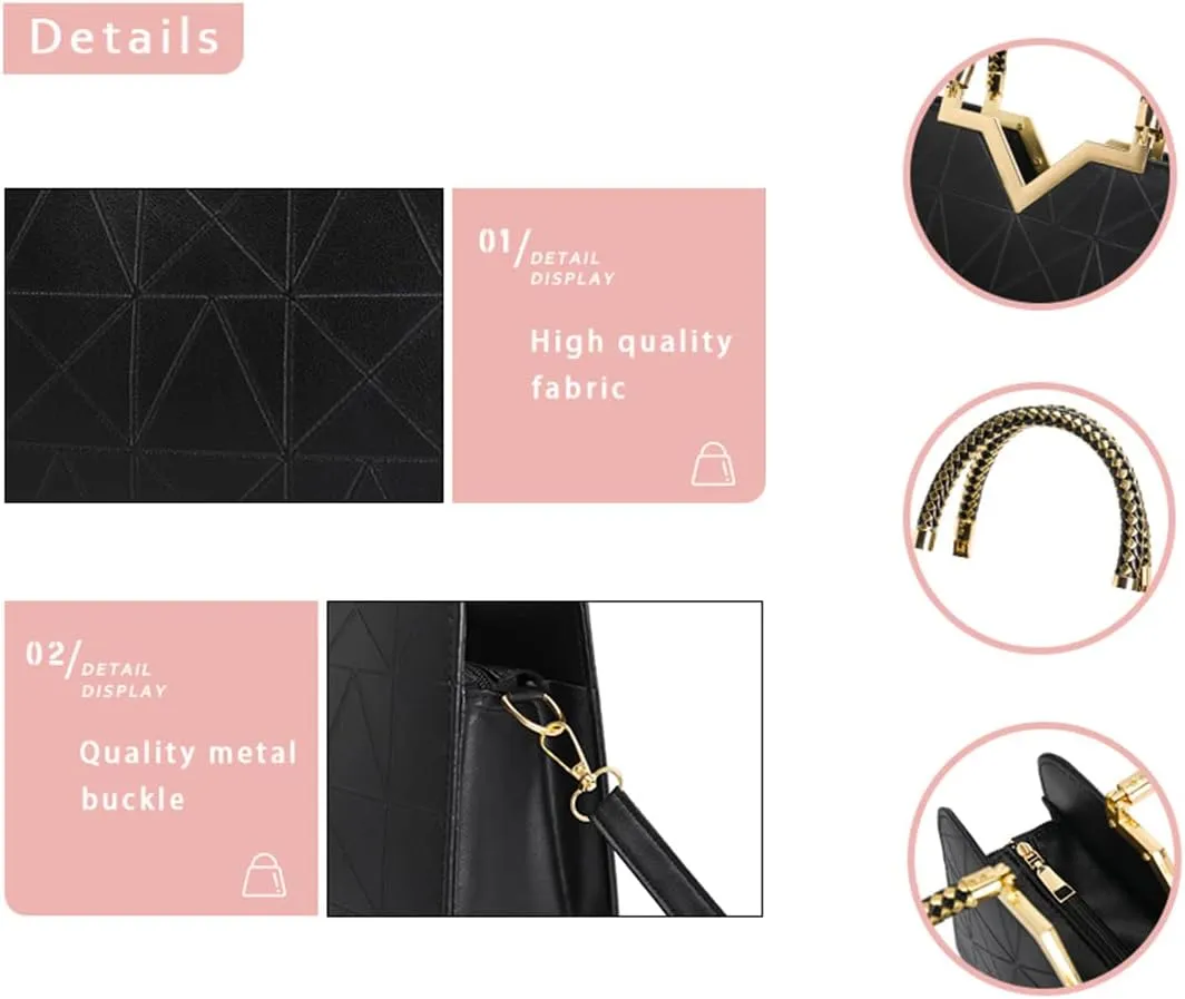 JHVYF Purses for Women Fashion Handbag Ladies Satchel Bags PU Leather Top Handle Shoulder Tote Bags