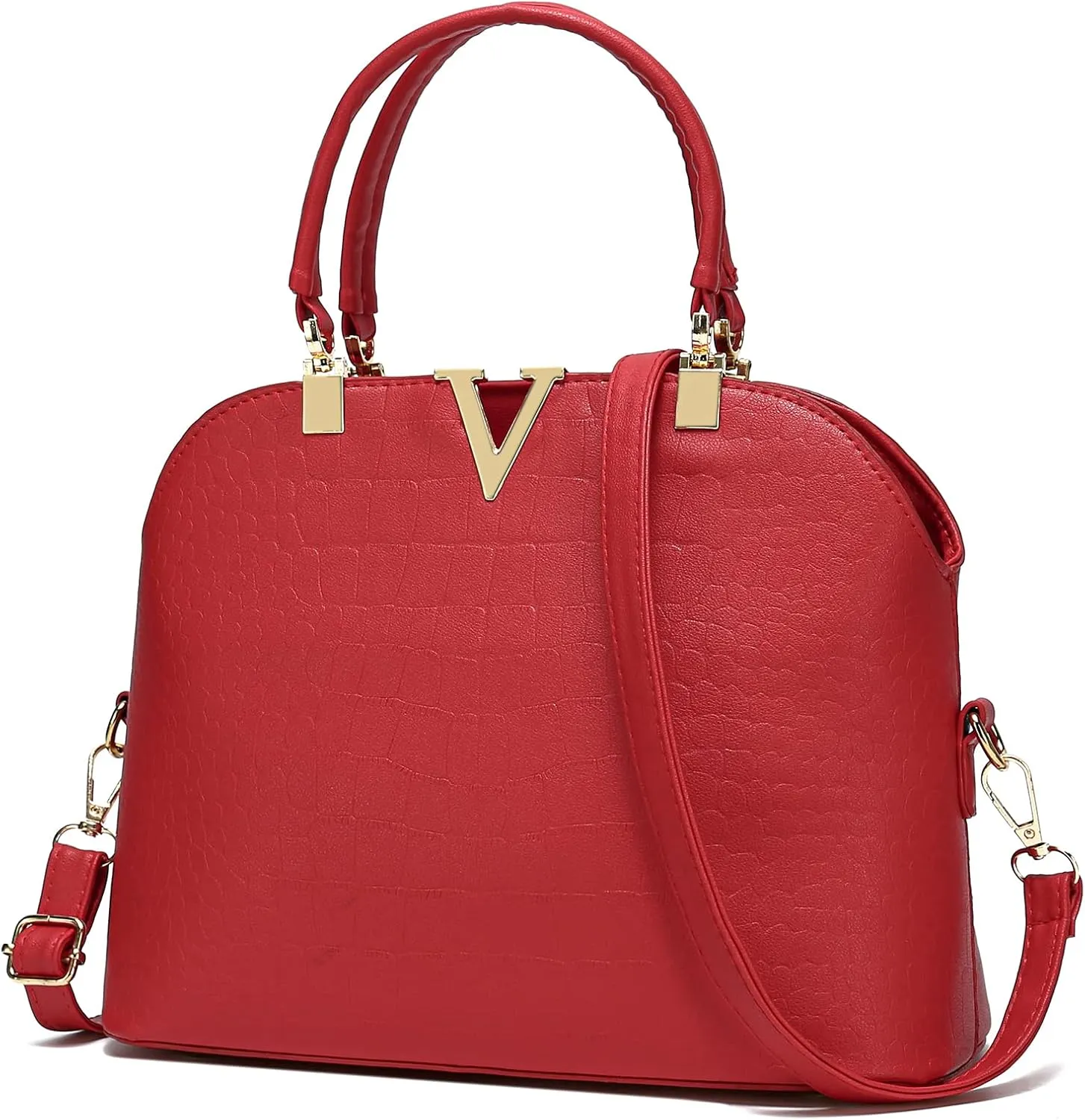JHVYF Red Purse Womens Handbag Top Handle Shoulder Bag Tote Satchel Purse Shell Bag 0002