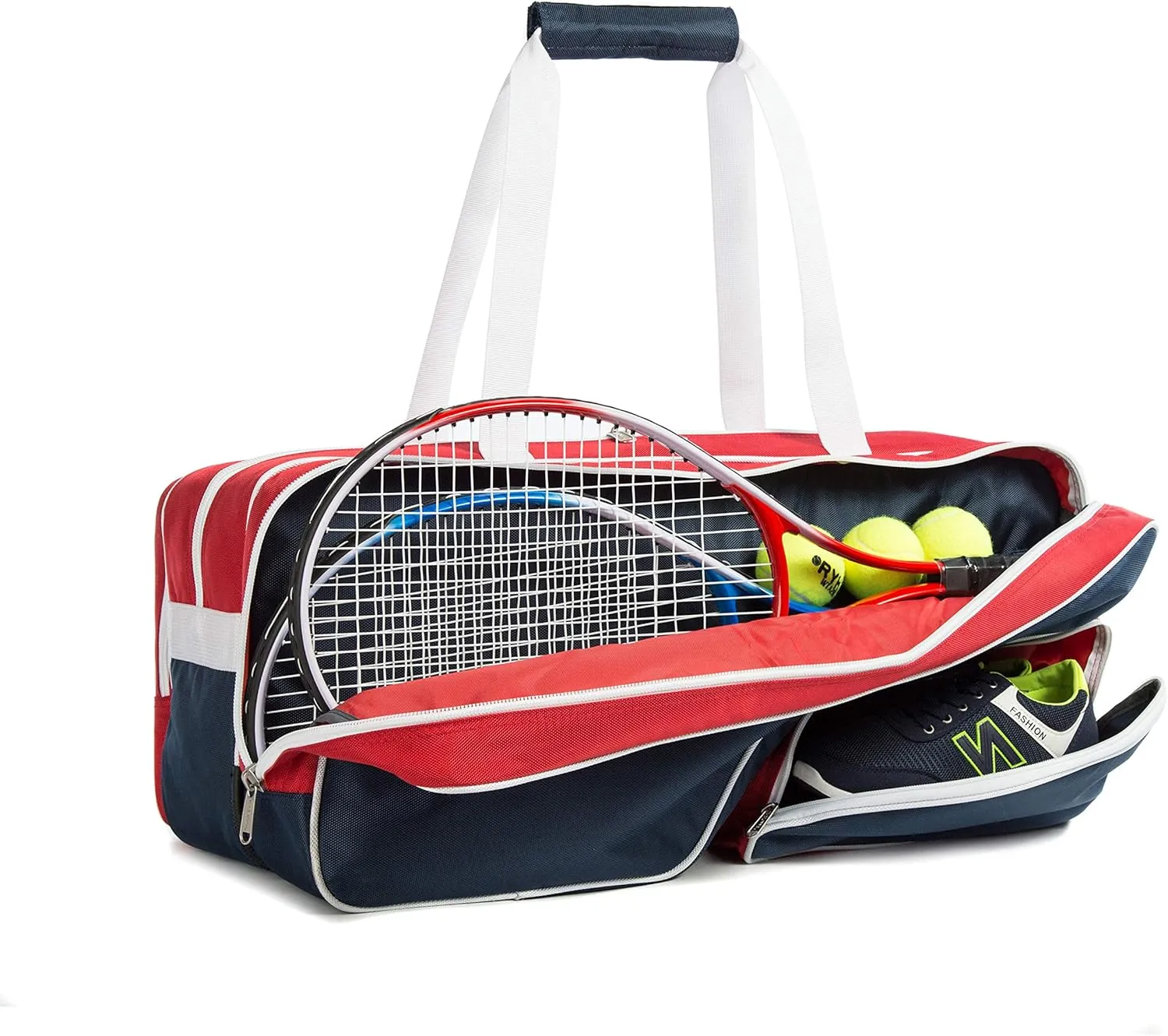 K-Cliffs Tennis Racket Bag | Deluxe Ballistic Nylon | Shoe Compartment