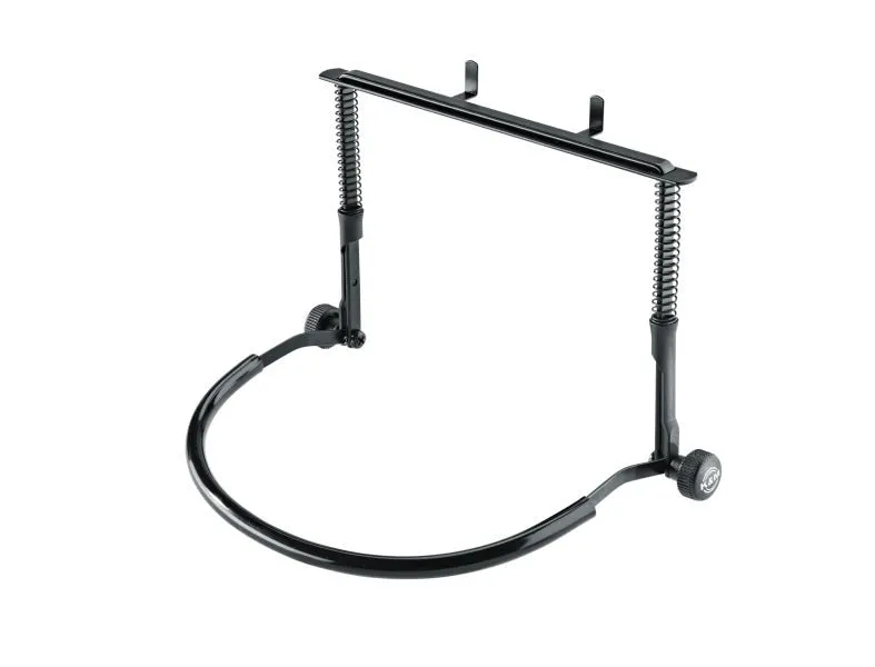 K&M 16415 Performance Harmonica Holder with Locking Screws Black