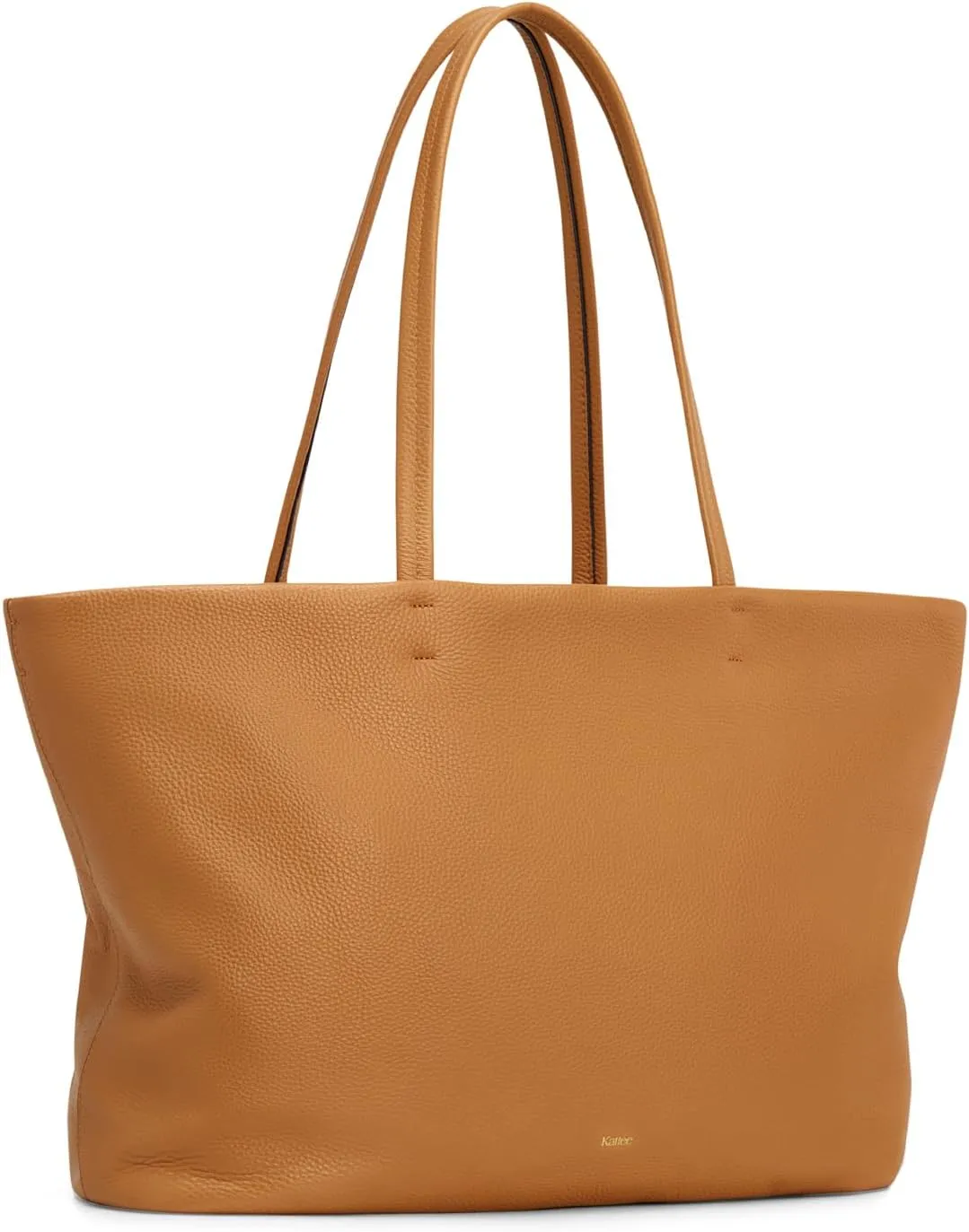 Kattee Leather Tote Bags for Women, Soft Shoulder Purse and Handbags Zipper Totes Travel Work Extra Large