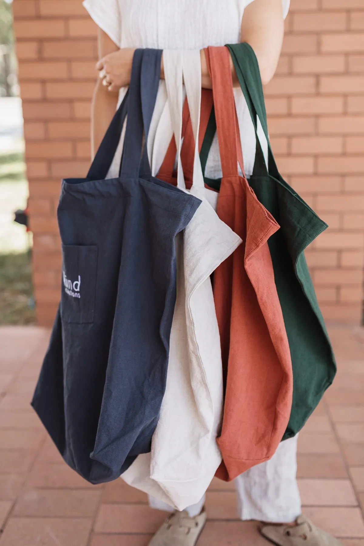 Kind x Worktones Oversized Market Bag - Rust